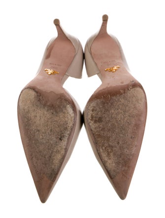 Prada Leather D'Orsay Pumps