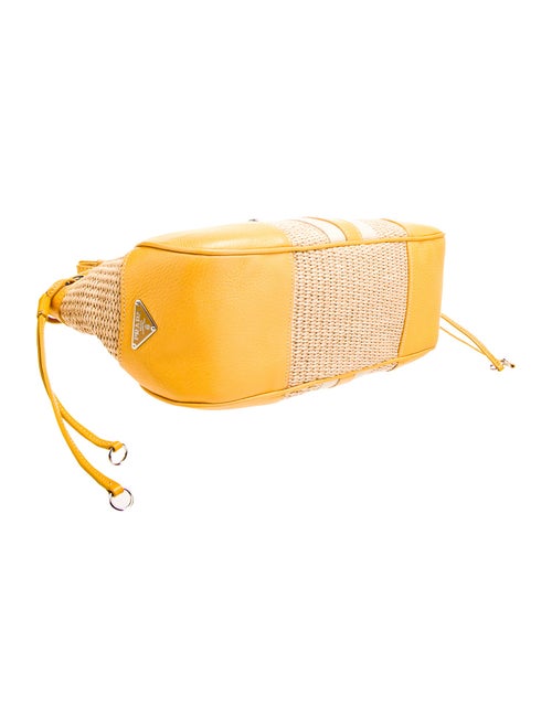 Prada Enameled Metal Triangle Shoulder Bag