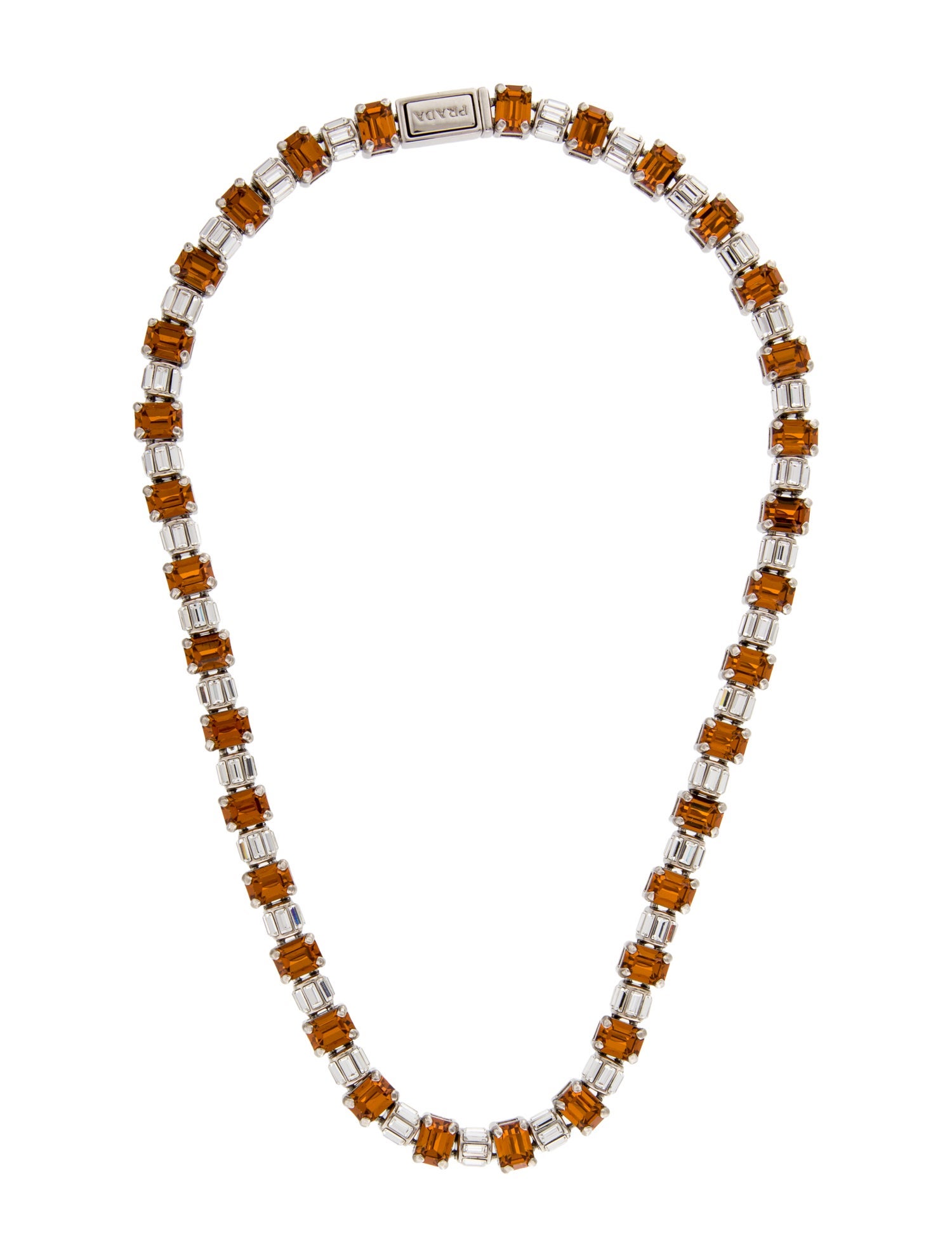 Prada Crystal Collar Necklace