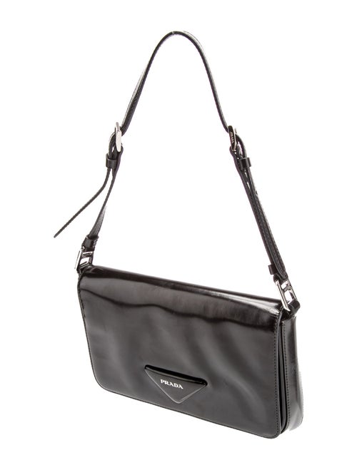 Prada Spazzolato Leather Shoulder Bag 2022