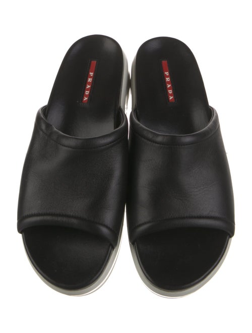 Prada Sport Leather Slides