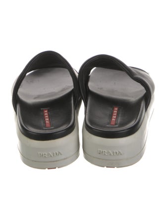 Prada Sport Leather Slides