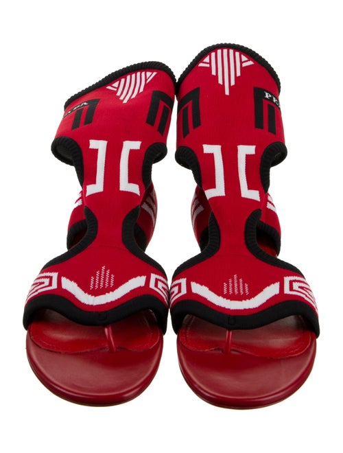 Prada Printed Gladiator Sandals