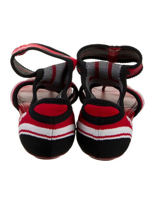 Prada Printed Gladiator Sandals