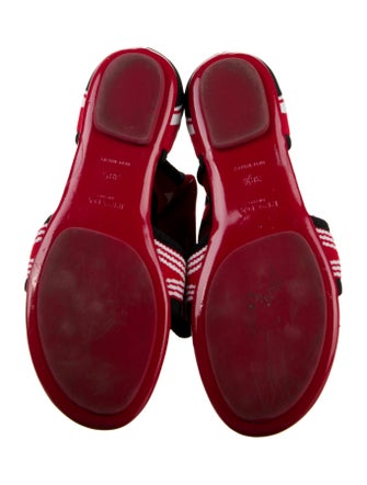 Prada Printed Gladiator Sandals