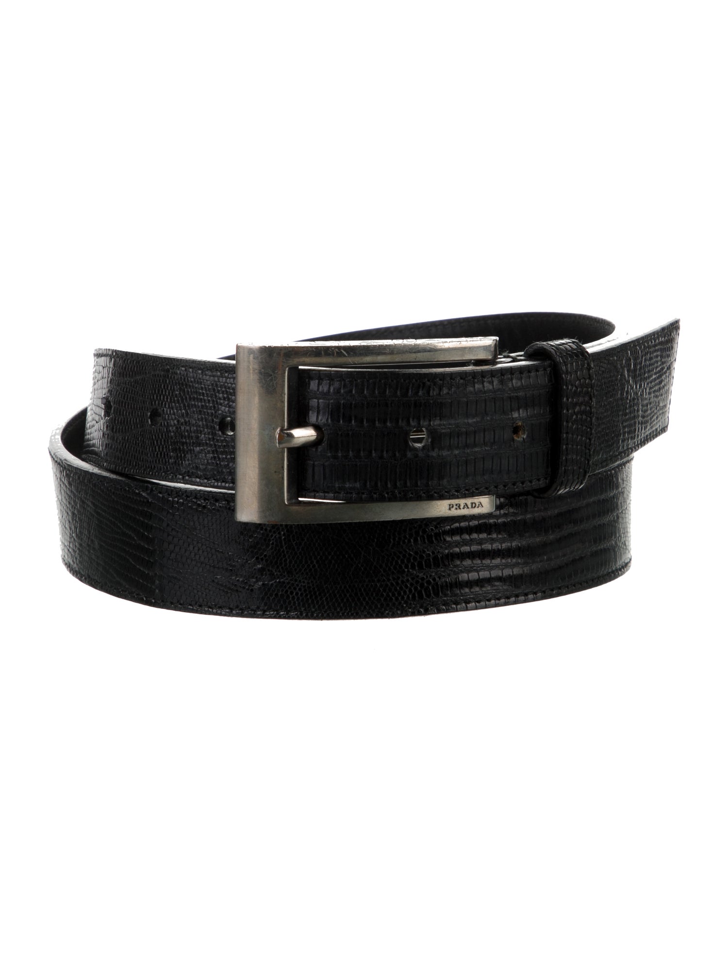 Prada Embossed Leather Belt
