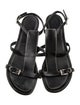 Prada Leather T-Strap Sandals