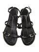 Prada Leather T-Strap Sandals