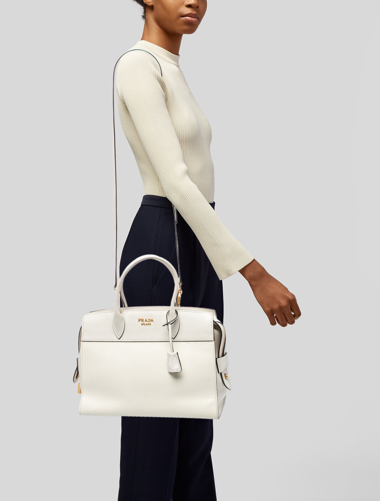 Prada Saffiano Lux Leather Esplanade