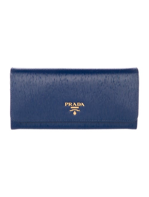 Prada Vitello Move Leather Continental Wallet