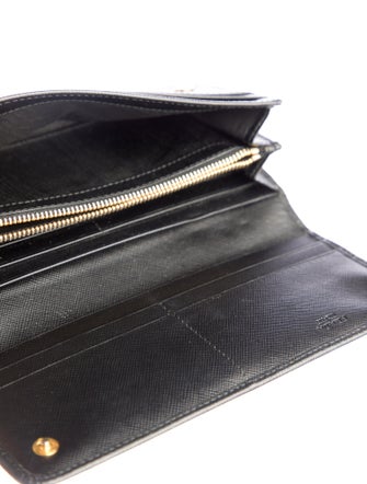 Prada Saffiano Lux Leather Continental Wallet