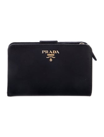 Prada Saffiano Cuir Leather French Purse