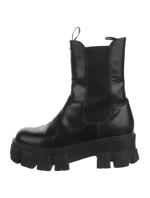 Prada Leather Combat Boots