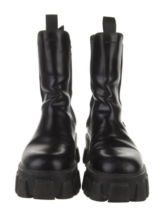 Prada Leather Combat Boots