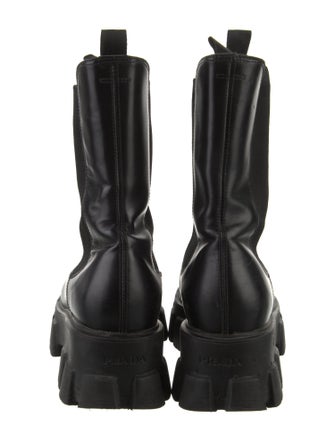 Prada Leather Combat Boots
