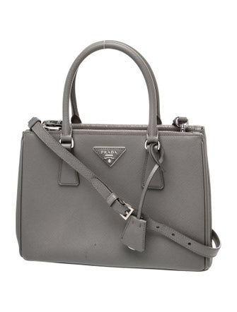 Prada Saffiano Leather Galleria Double Zip Mini