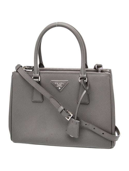 Prada Saffiano Leather Galleria Double Zip Mini