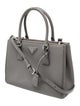 Prada Saffiano Leather Galleria Double Zip Mini