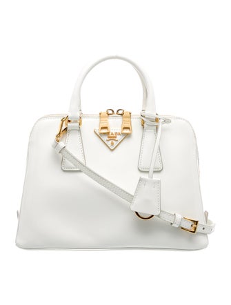 Prada Enameled Metal Triangle Dome