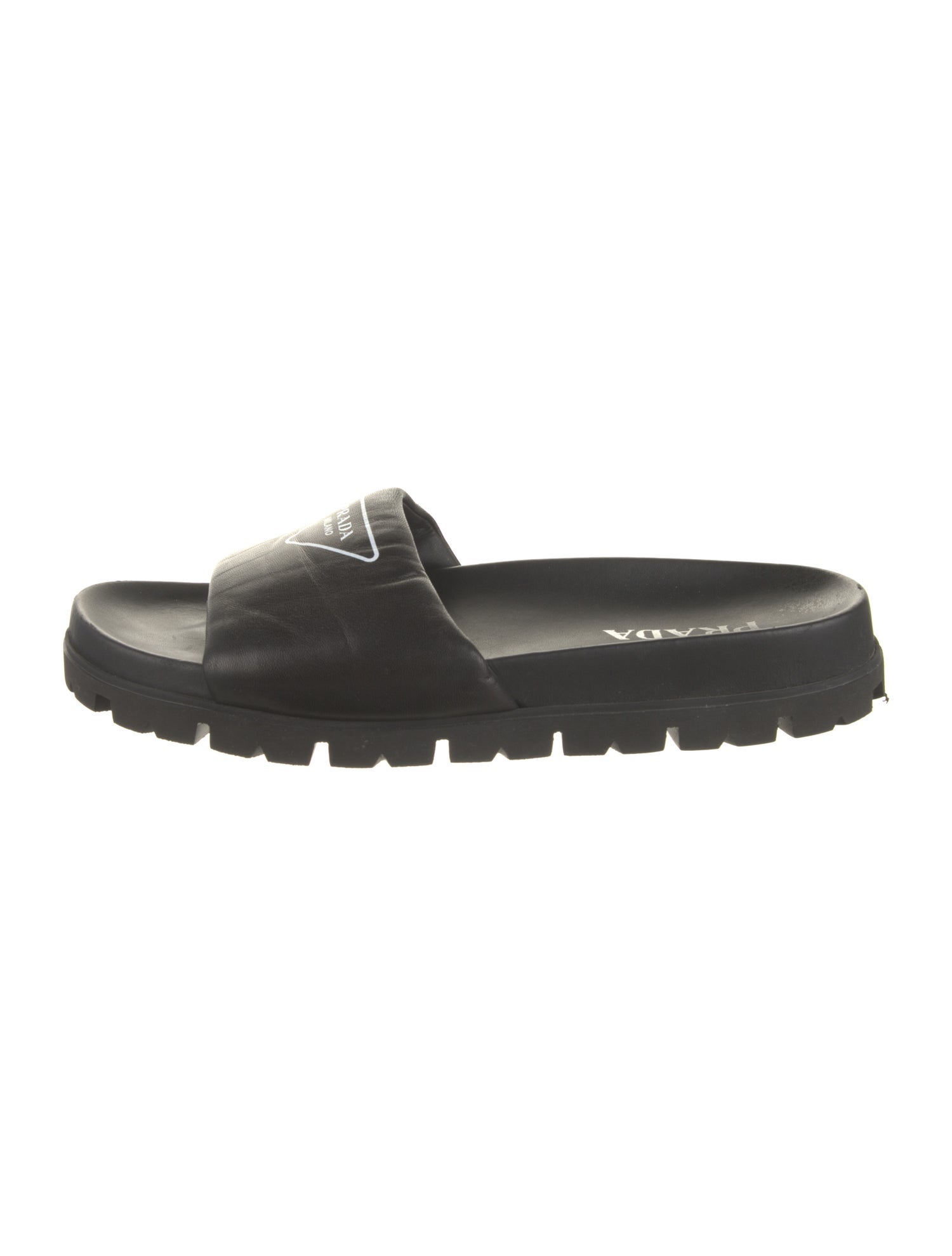 Prada Leather Slides