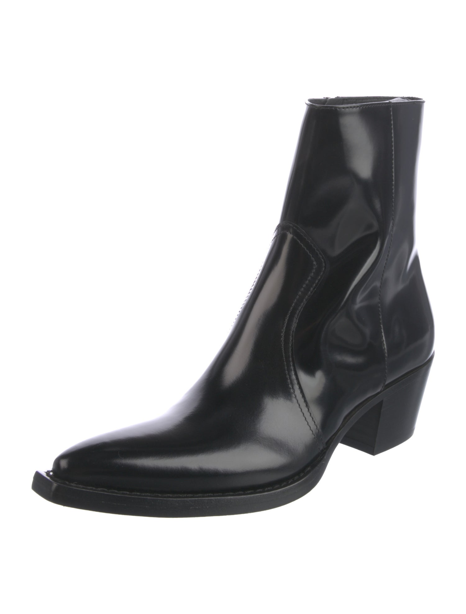 Prada Patent Leather Western Boots w/ Tags