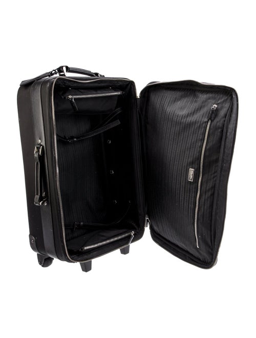 Prada Saffiano-Trimmed Tessuto Rolling Suitcase
