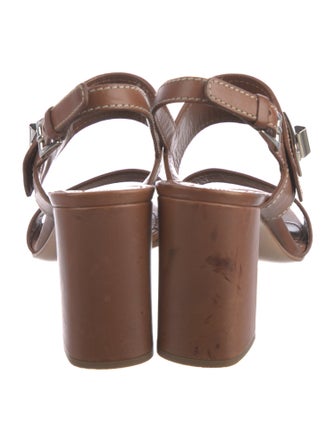 Prada Leather Slingback Sandals