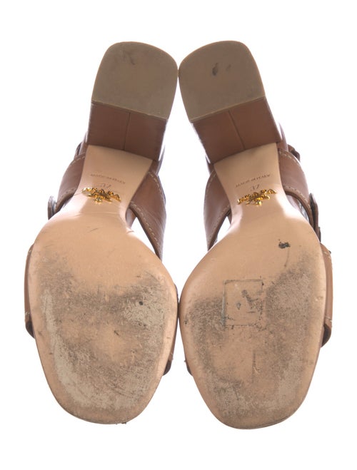 Prada Leather Slingback Sandals