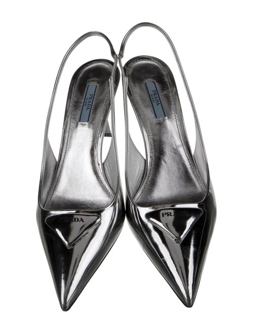 Prada Patent Leather Slingback Pumps
