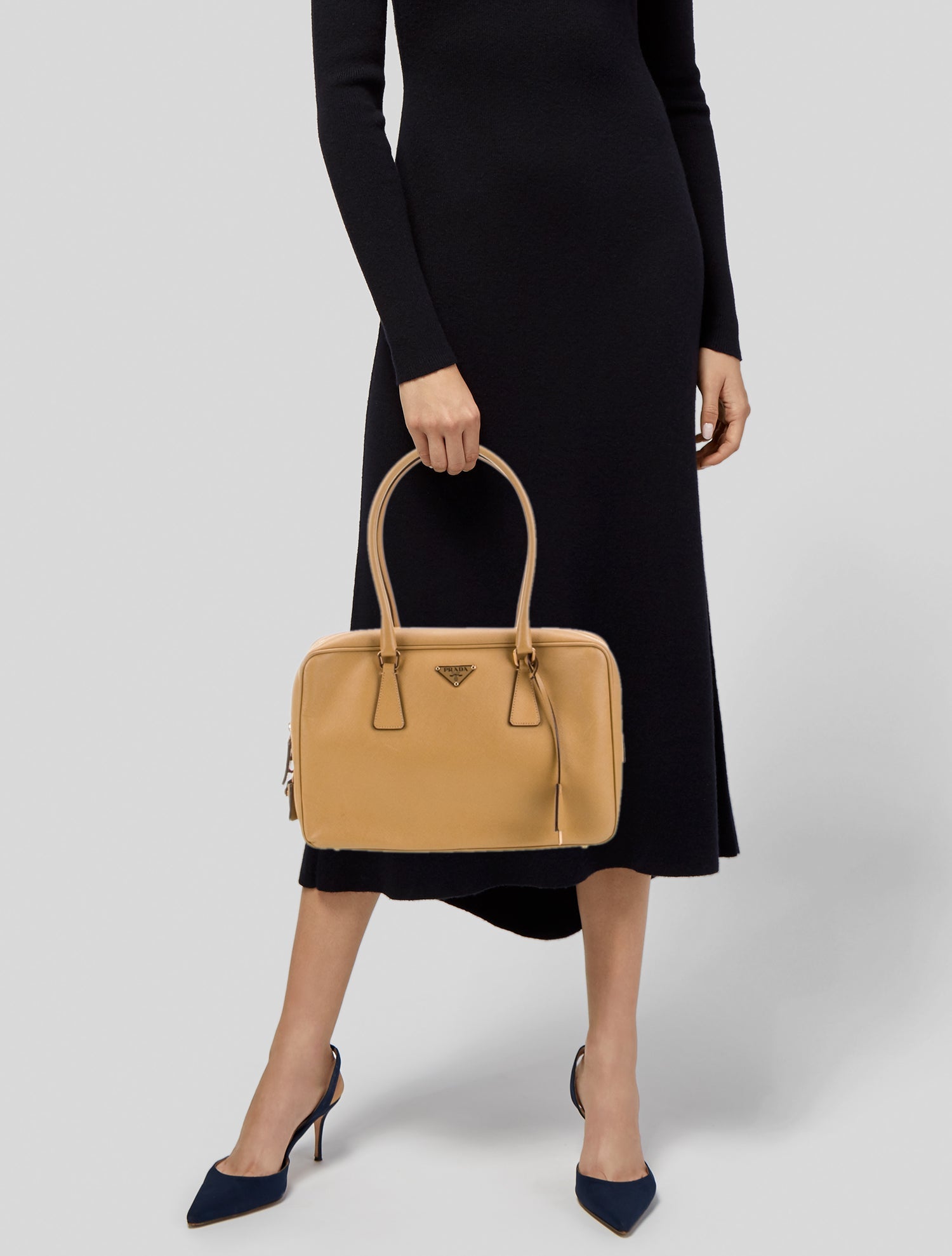 Prada Saffiano Leather Bauletto