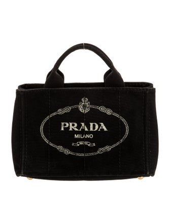 Prada Enameled Metal Triangle Top Handle Bag
