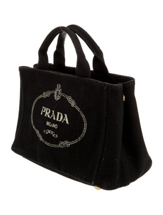 Prada Enameled Metal Triangle Top Handle Bag