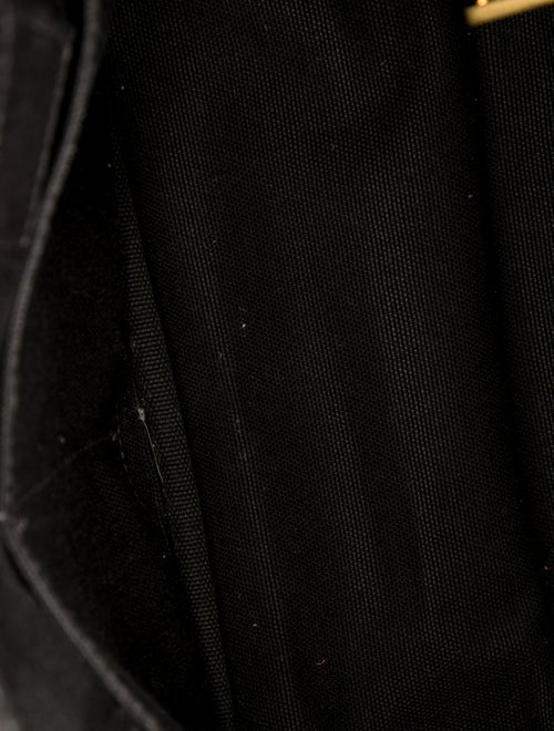 Prada Enameled Metal Triangle Top Handle Bag