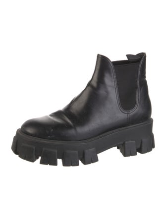 Prada Leather Chelsea Boots