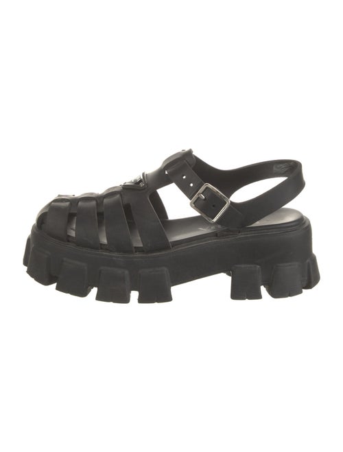 Prada Rubber Slingback Sandals