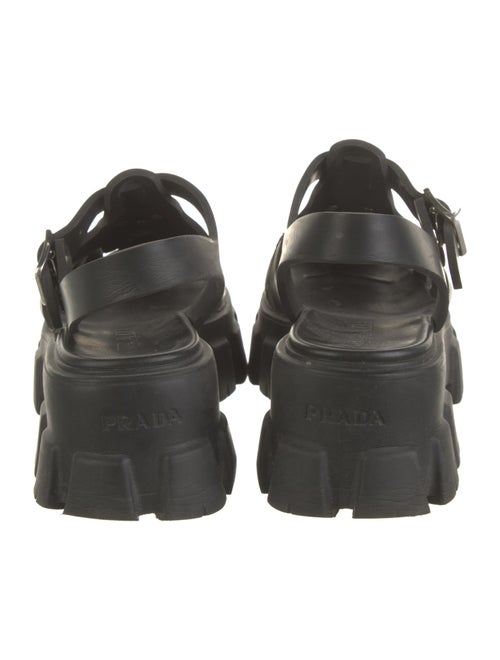 Prada Rubber Slingback Sandals