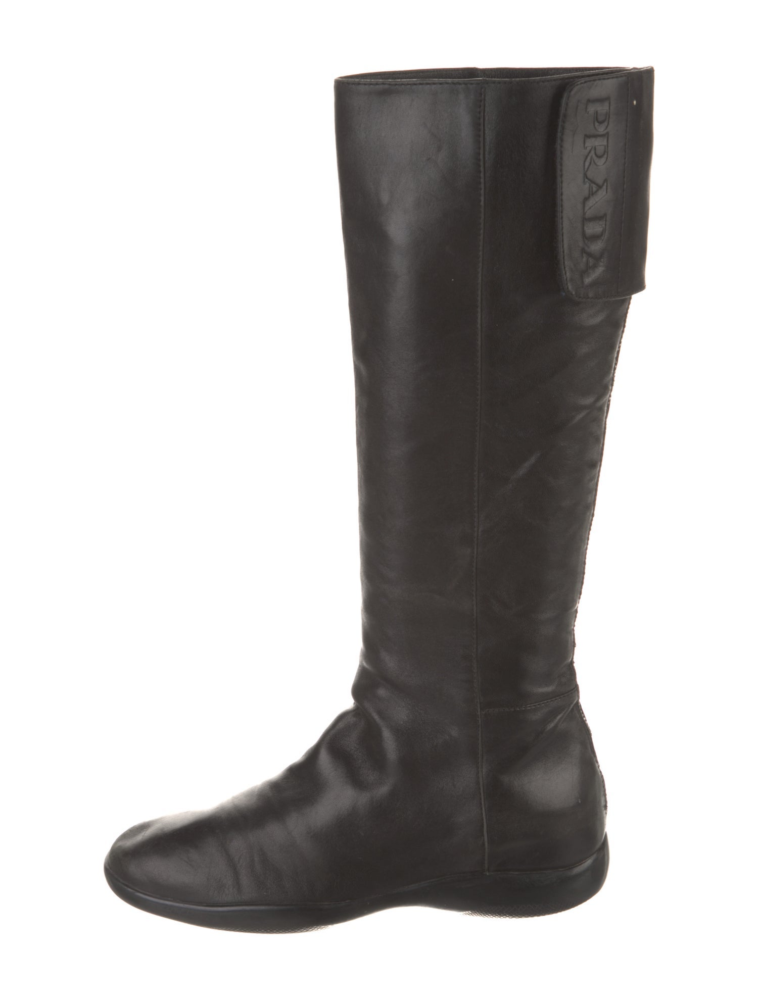Prada Leather Riding Boots