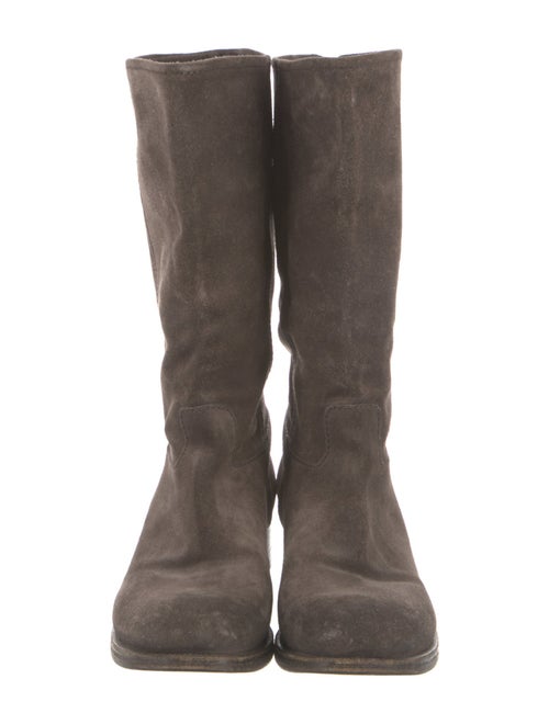 Prada Suede Moto Boots