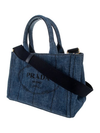 Prada Enameled Metal Triangle Top Handle Bag