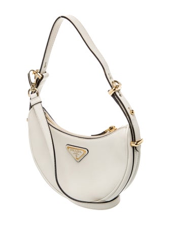 Prada Enameled Metal Triangle Arque Mini