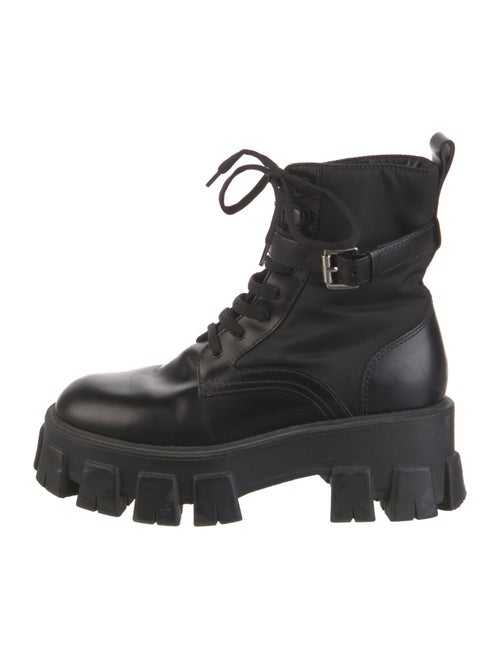 Prada Leather Combat Boots