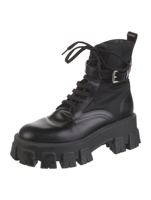 Prada Leather Combat Boots