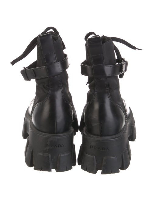 Prada Leather Combat Boots