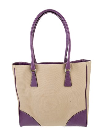 Prada Enameled Metal Triangle Tote