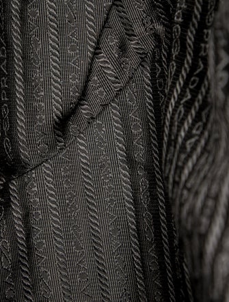 Prada Enameled Metal Triangle Tote