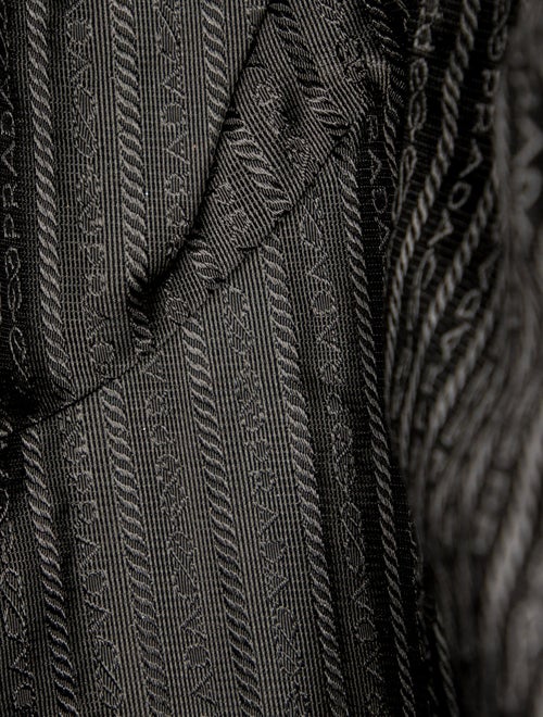 Prada Enameled Metal Triangle Tote