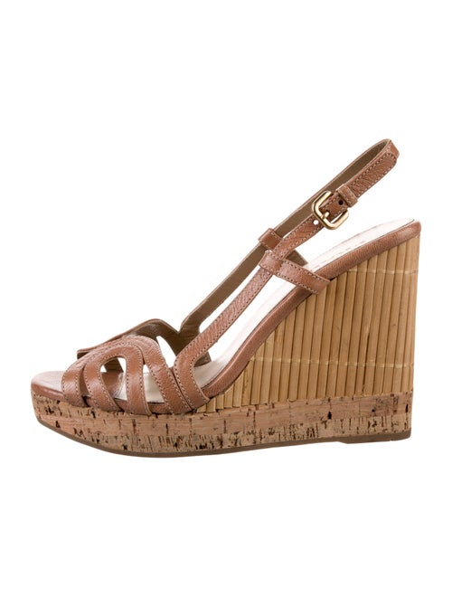 Prada Leather Slingback Sandals