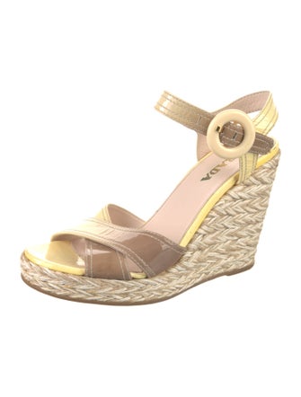 Prada Patent Leather Espadrilles