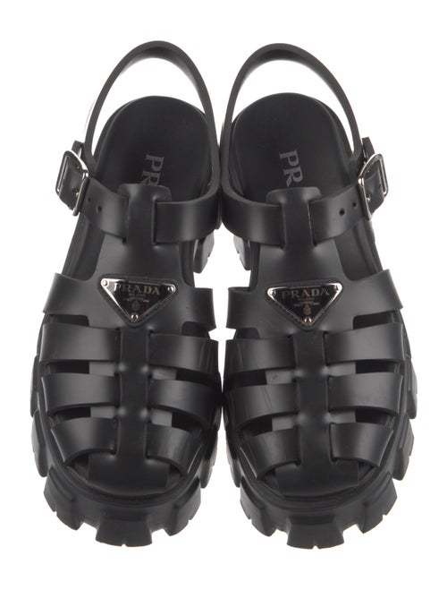 Prada Rubber Slingback Flats