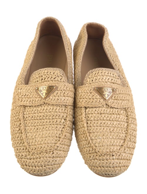 Prada Raffia Flats